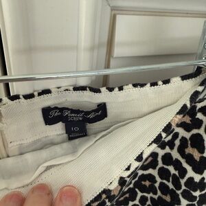 J. Crew Animal Print Pencil Skirt